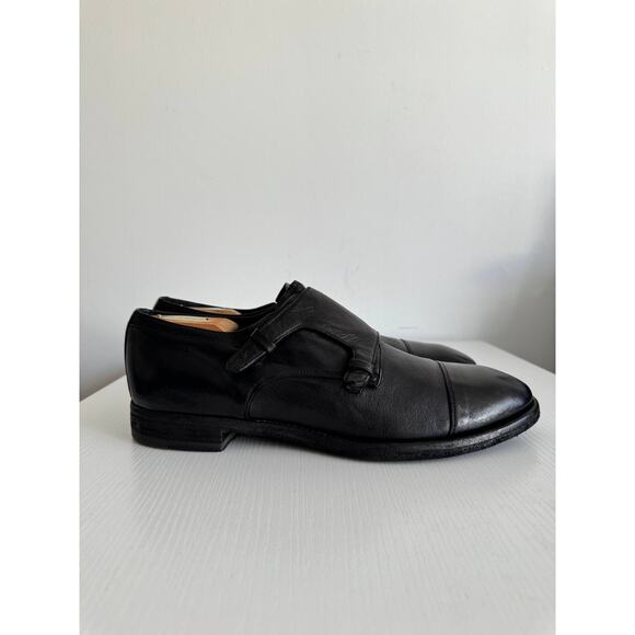 Officine Creative Princeton Leather Monk Strap Shoes 10 US